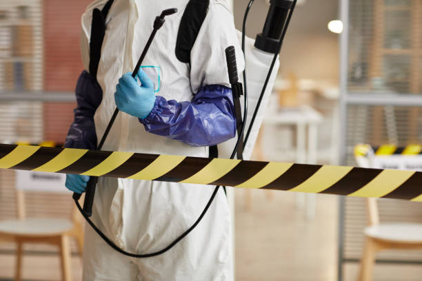 Professional Blood Cleanup technician working in Peconic, NY